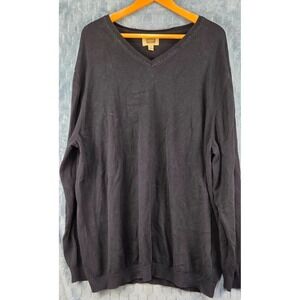Foundry Sweater‎ Adult Black 4XL Tall Navy 100% Cotton